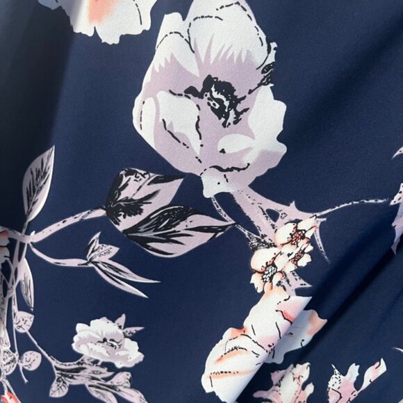 Floral Cami Top Button Back Sleeveless Casual Blouse Tank Top Size L - Picture 4 of 4